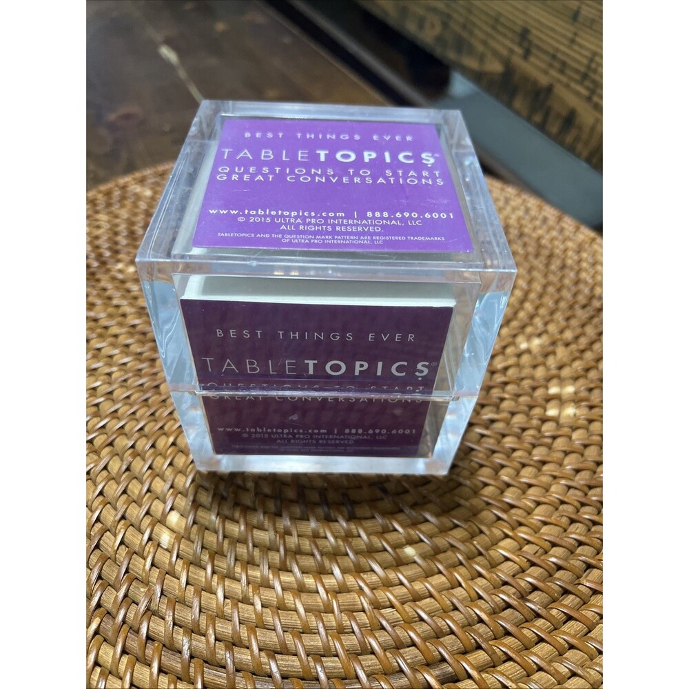 Table Topics Game Best Things Ever Version Conversation Starter Card Fun